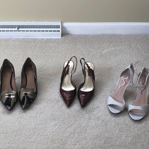 3 Heels! Banana Republic, Nine West, Nina
